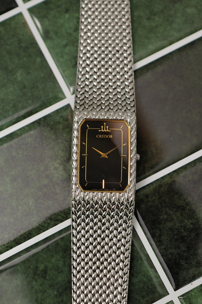 Seiko Credor integrated Bracelet "Onyx" Circa.1993