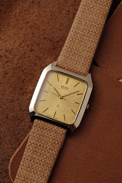 Seiko Quartz "Amber Grain" Scratch resistant Case  Circa. 1980