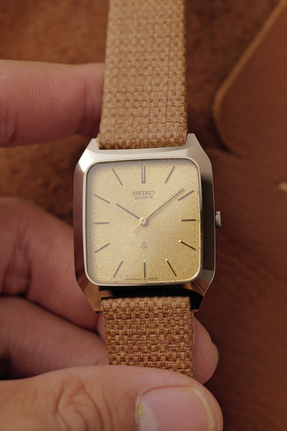 Seiko Quartz "Amber Grain" Scratch resistant Case  Circa. 1980