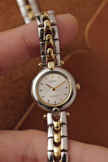 Seiko Exceline Polished 2-tone Bracelet Circa. 1990