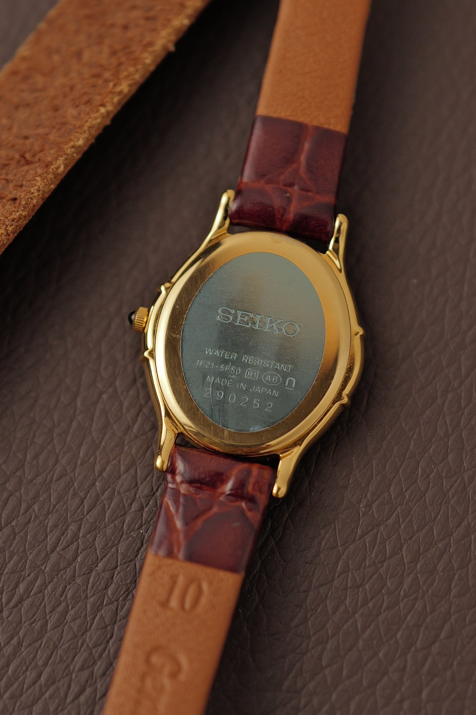 Seiko Exceline Art Deco Diamond Case with Mother of Pearl Dial