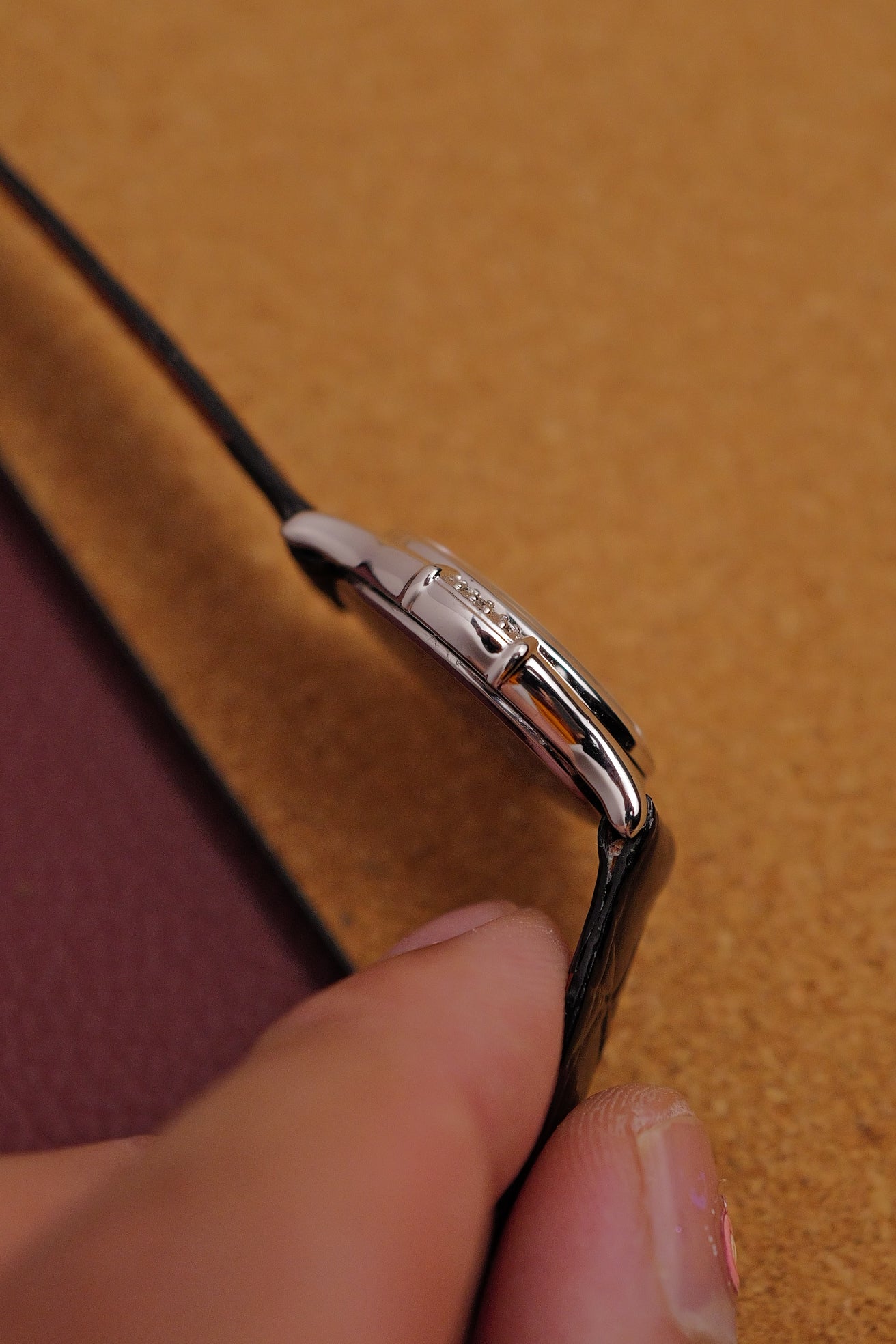 Seiko Exceline Art Deco Diamond Case with Mother of Pearl Dial