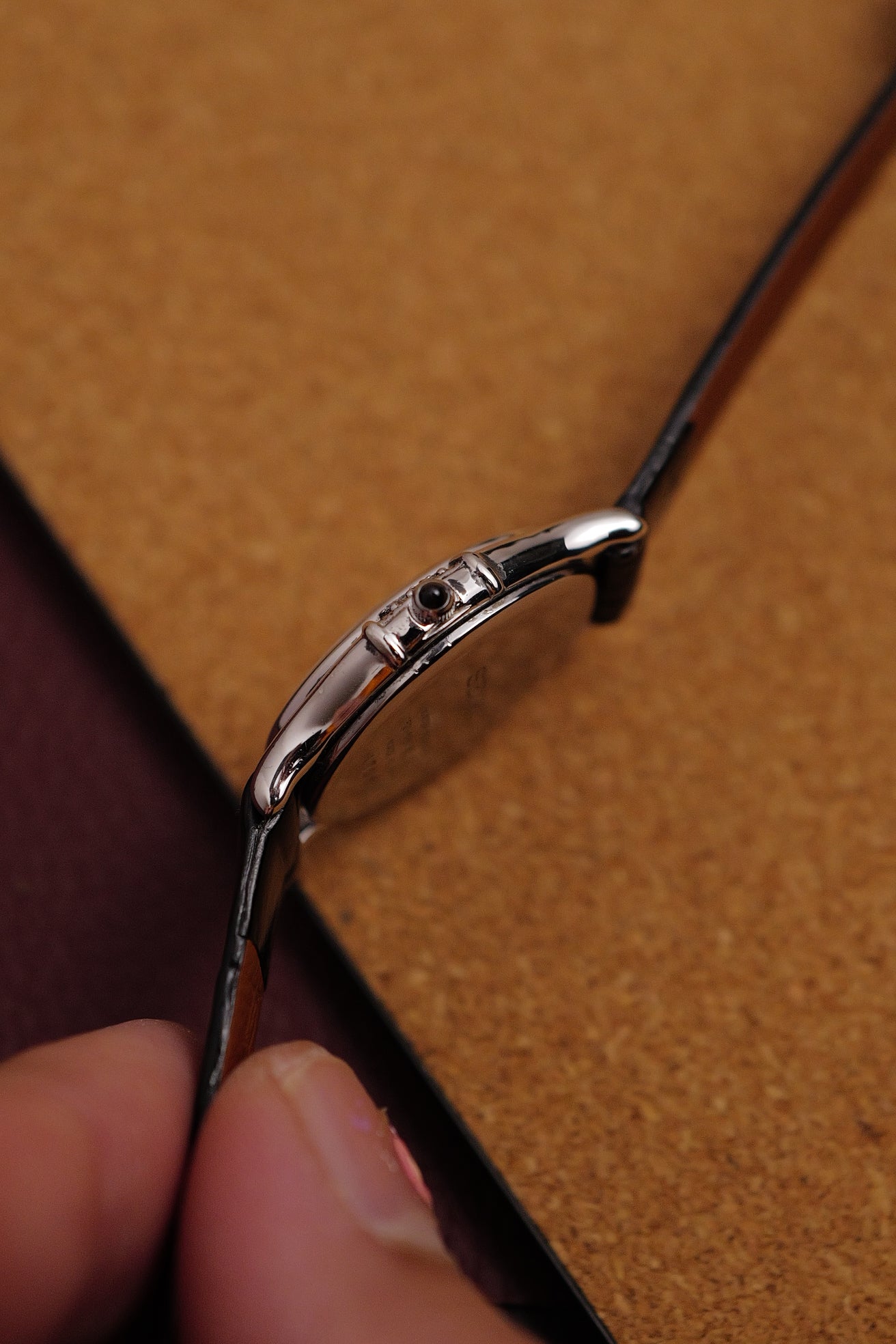 Seiko Exceline Art Deco Diamond Case with Mother of Pearl Dial