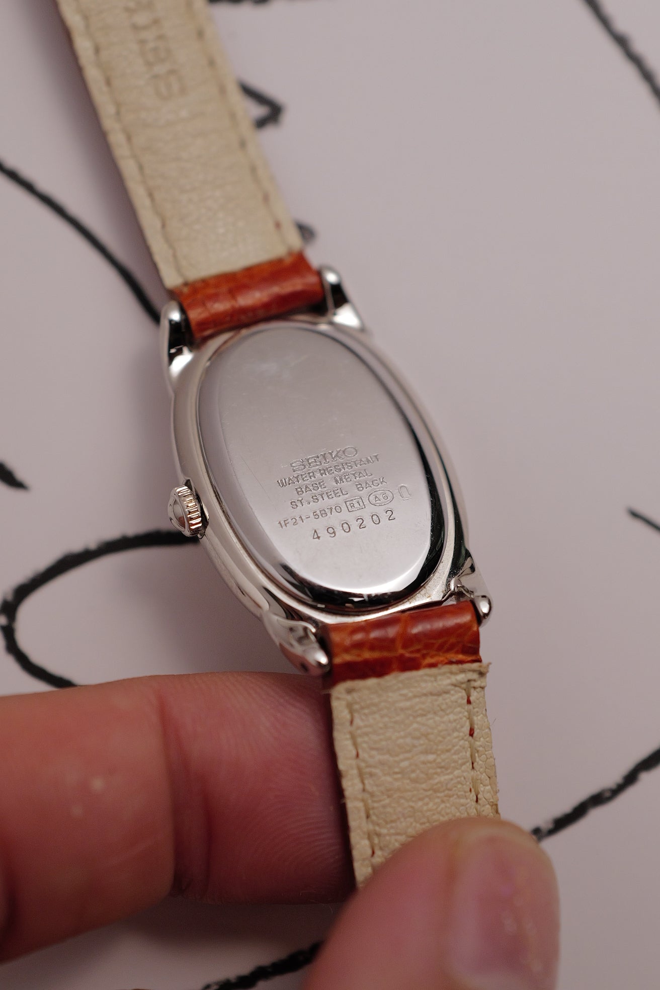 Seiko Ladies "Baignoire" in steel