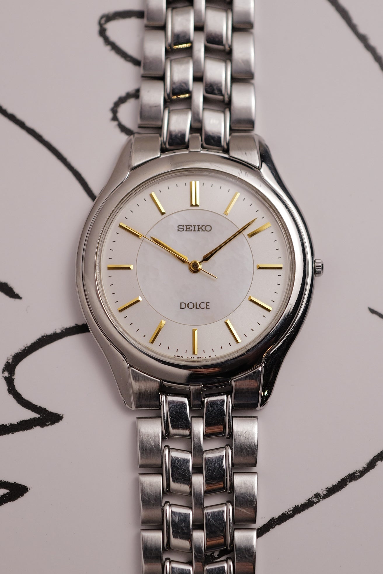 Seiko Dolce Mother of Pearl Dial xMulti-Link bracelet 8J41-6030