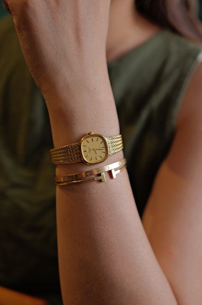 Longines integrated Bracelet Ladies Quartz with adjustable buckle
