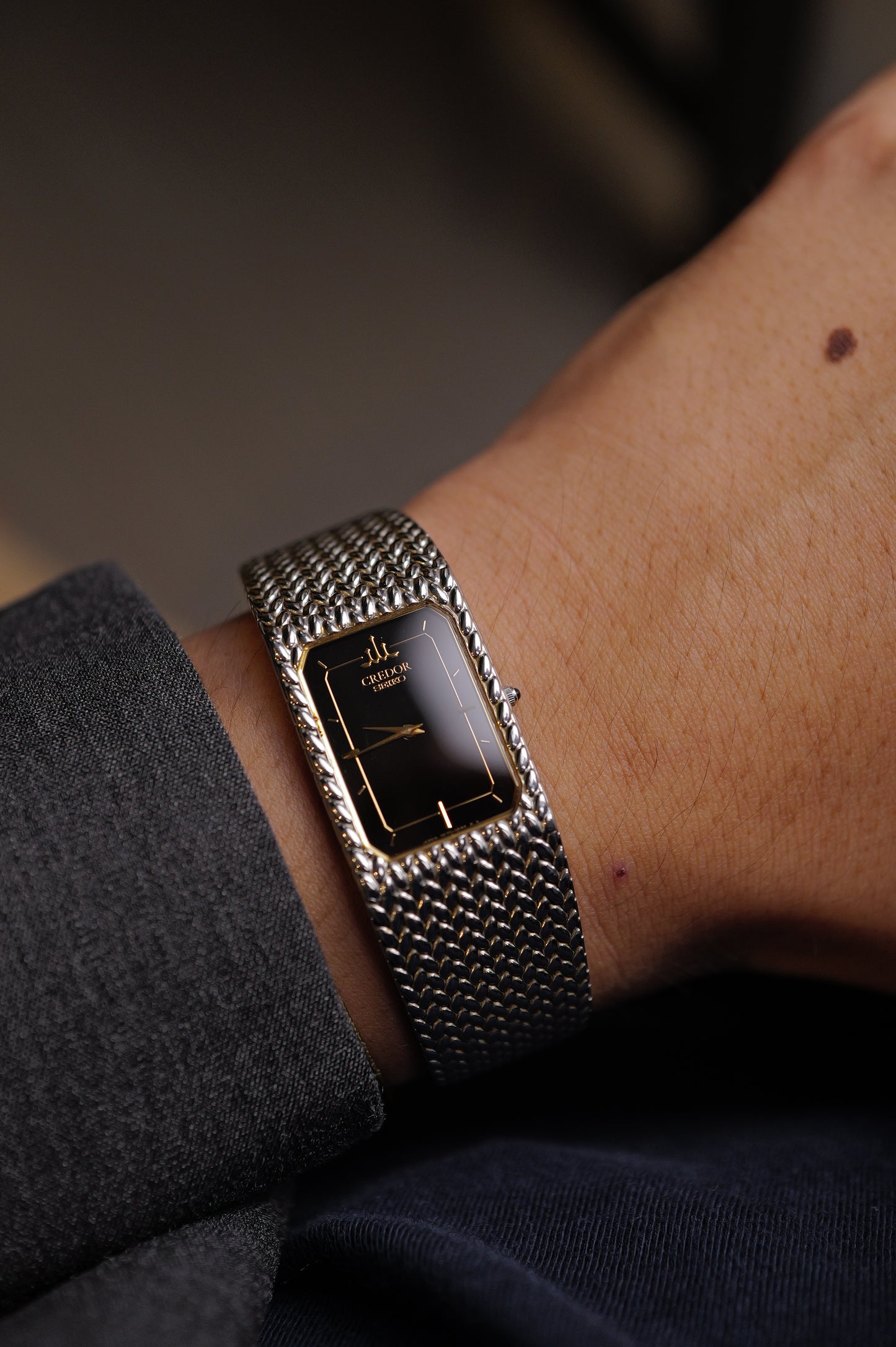 Seiko Credor integrated Bracelet "Onyx" 2F70-5330