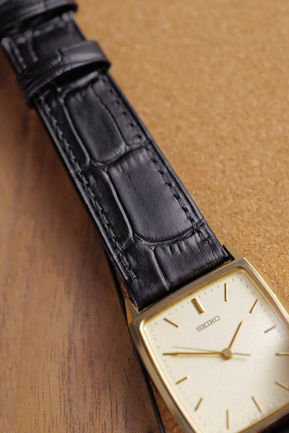 Seiko Tank Tapestry Dial 5p31-5B80 Circa.1990 Commemorative engraving