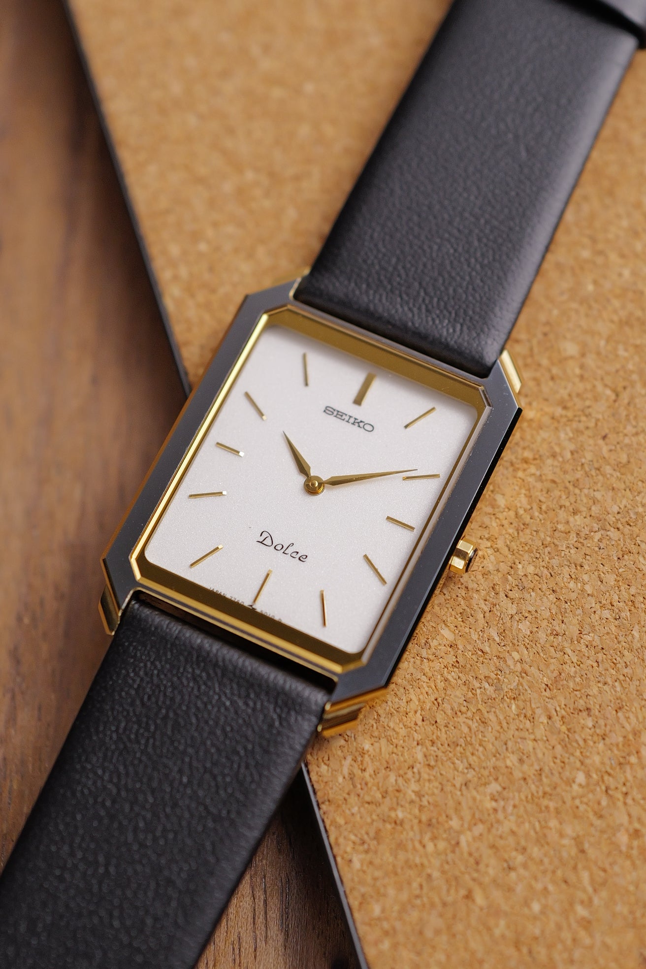 Seiko Dolce Tungsten Carbide Scratch Resistant 7740-5010 Circa 1986
