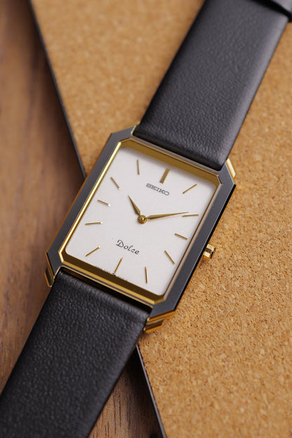 Seiko Dolce Tungsten Carbide Scratch Resistant 7740-5010 Circa 1986