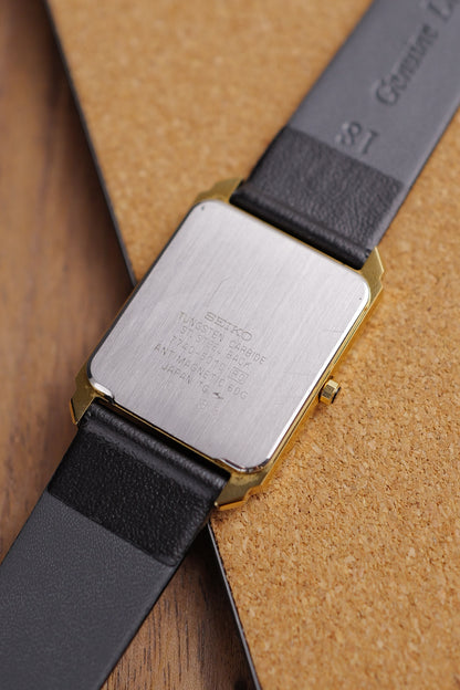 Seiko Dolce Tungsten Carbide Scratch Resistant 7740-5010 Circa 1986