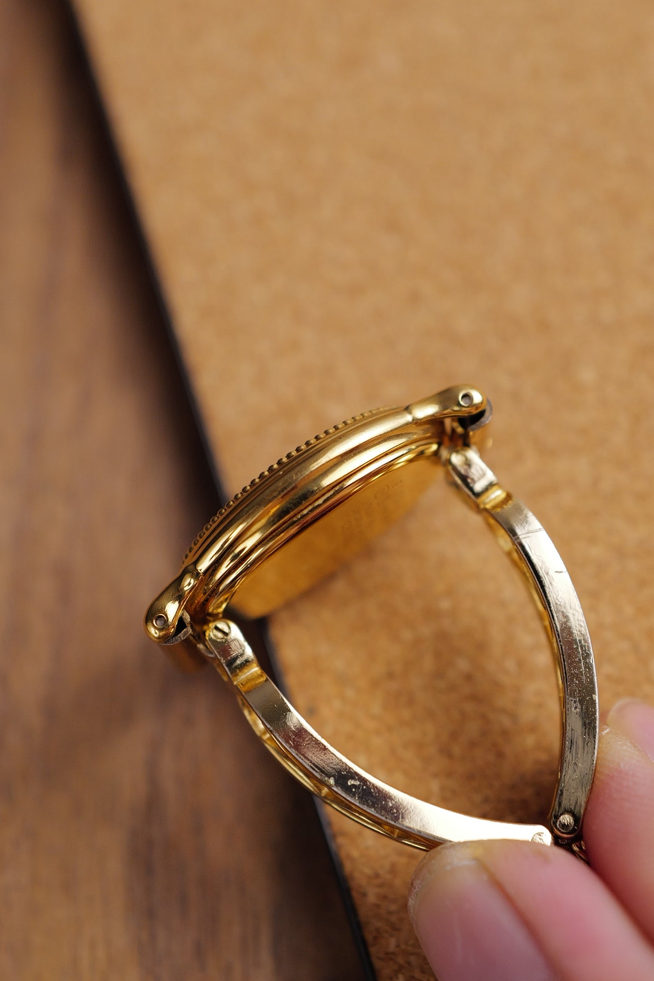 Seiko Exceline Roman "Opaline" Dial Art deco case.  1F20-6A40 Circa.1992