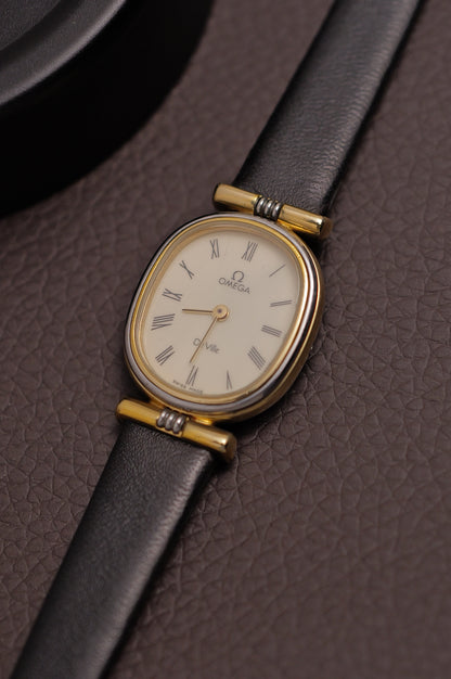 Ladies Ladies Omega "ellipse with T-lugs Pusher crown