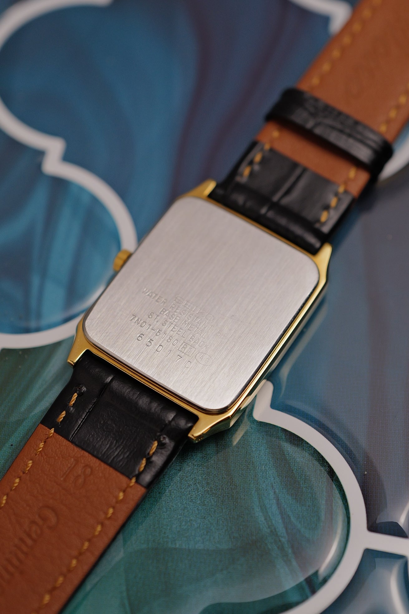 Seiko Spirit Tank Full box and warranty 7N01-5180 Circa.1996