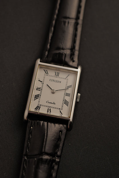 Citizen "Castalia" Tank Circa. 1980s Manual winding