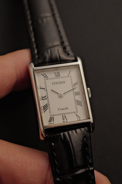 Citizen "Castalia" Tank Circa. 1980s Manual winding