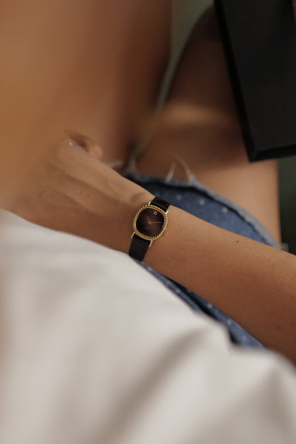 Seiko Socie Art-Deco "Onyx ribbon" Circa.1976