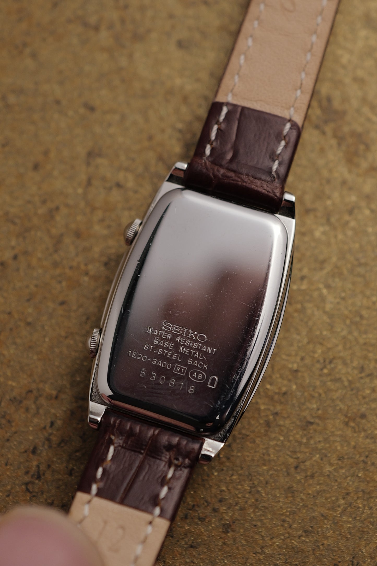 Seiko "Tonneau Dual time" Circa. 1995 in steel