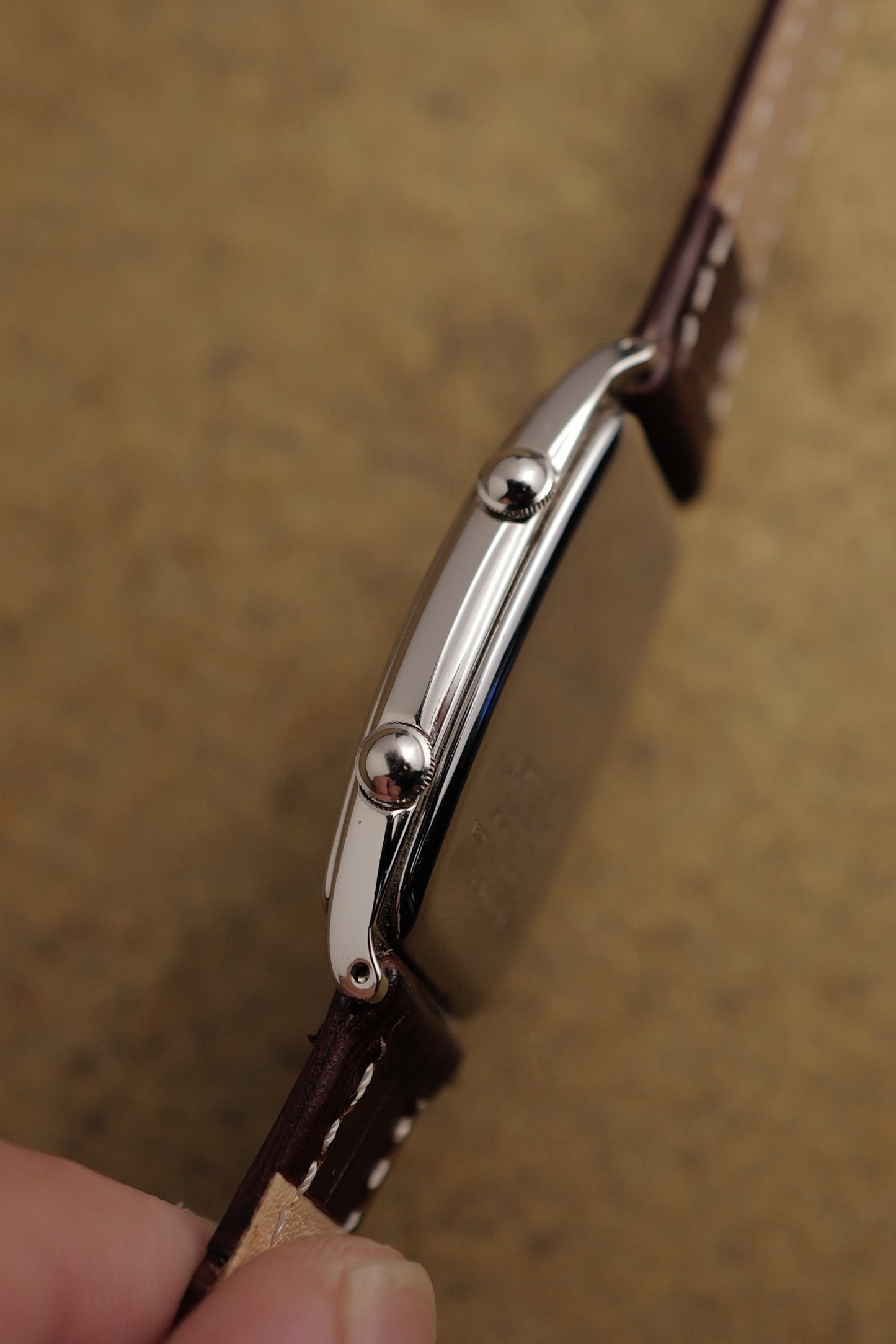 Seiko "Tonneau Dual time" Circa. 1995 in steel