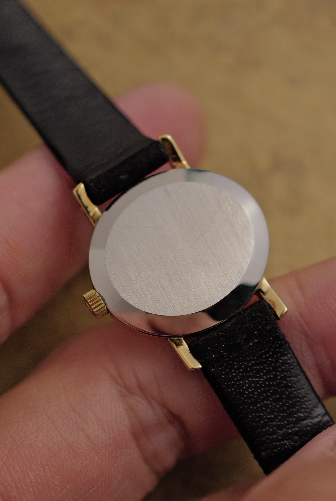 Omega Geneve oval "Linen" Manual winding  w/ original strap buckle