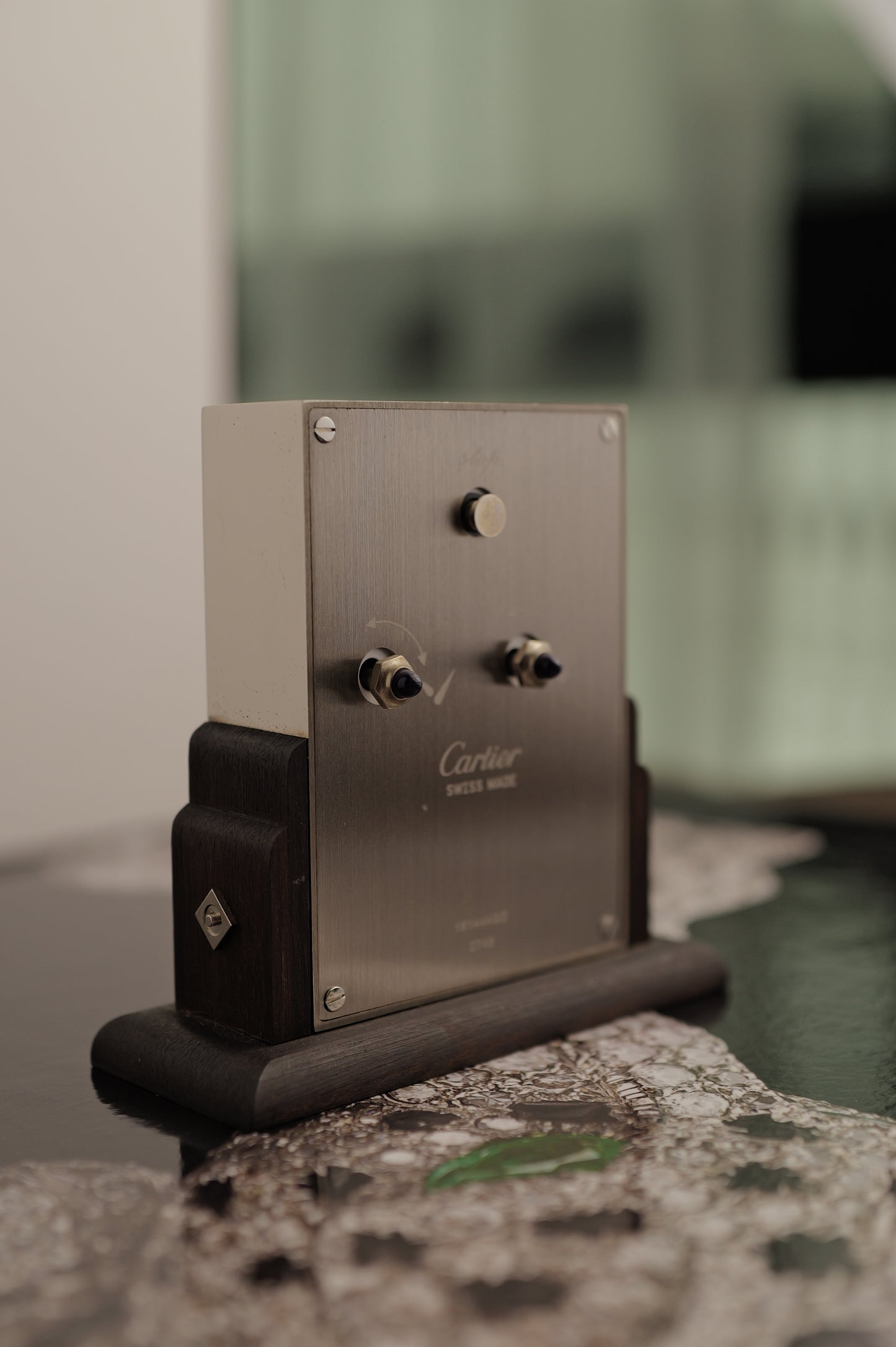 Cartier 'Pendulette Basculante' Table Clock quartz