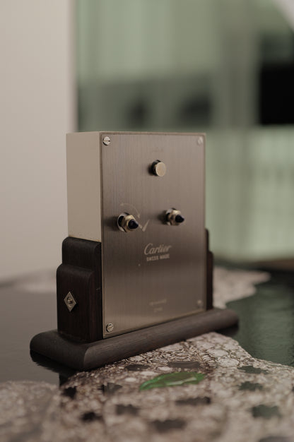 Cartier 'Pendulette Basculante' Table Clock quartz