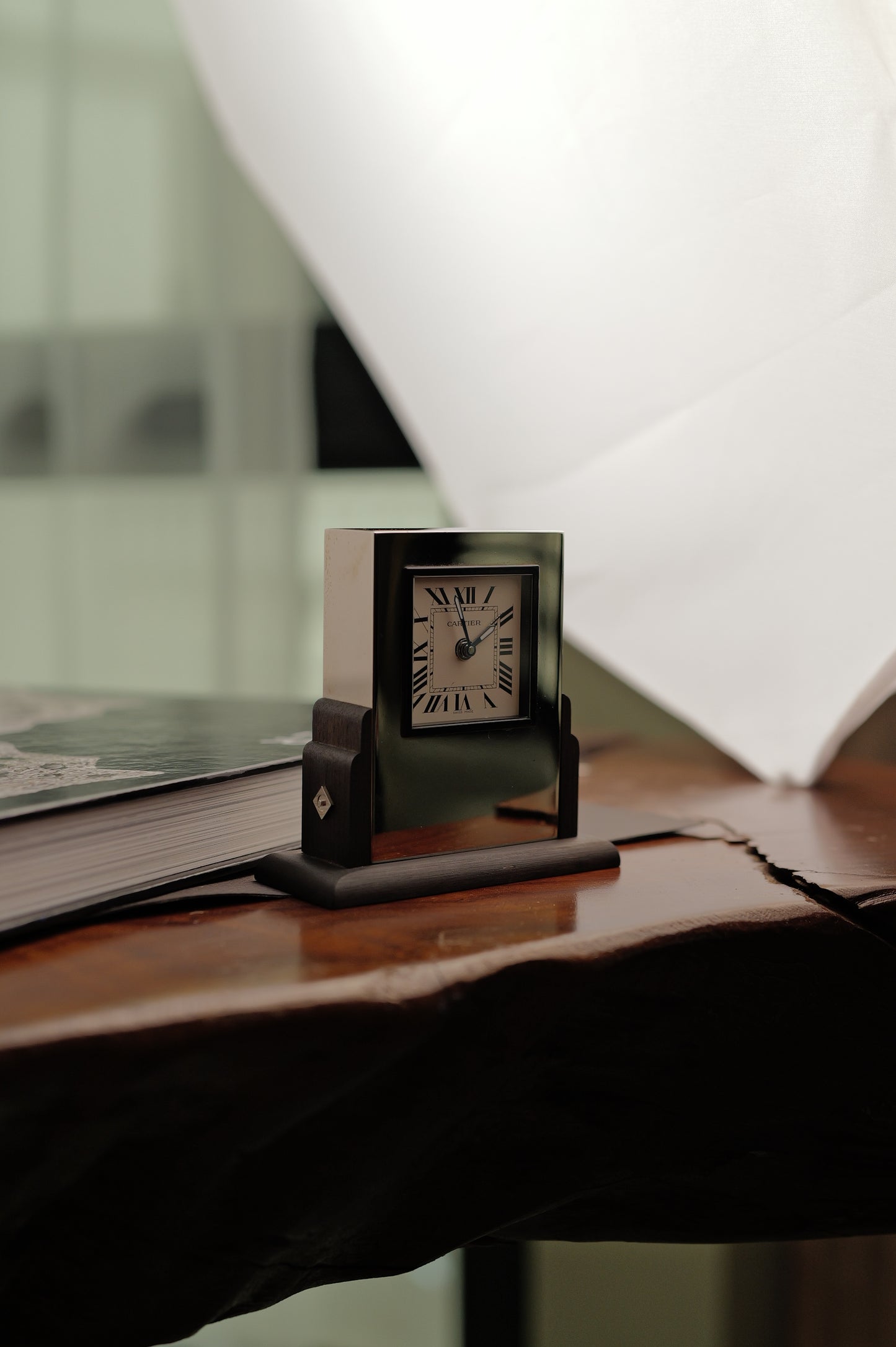 Cartier 'Pendulette Basculante' Table Clock quartz