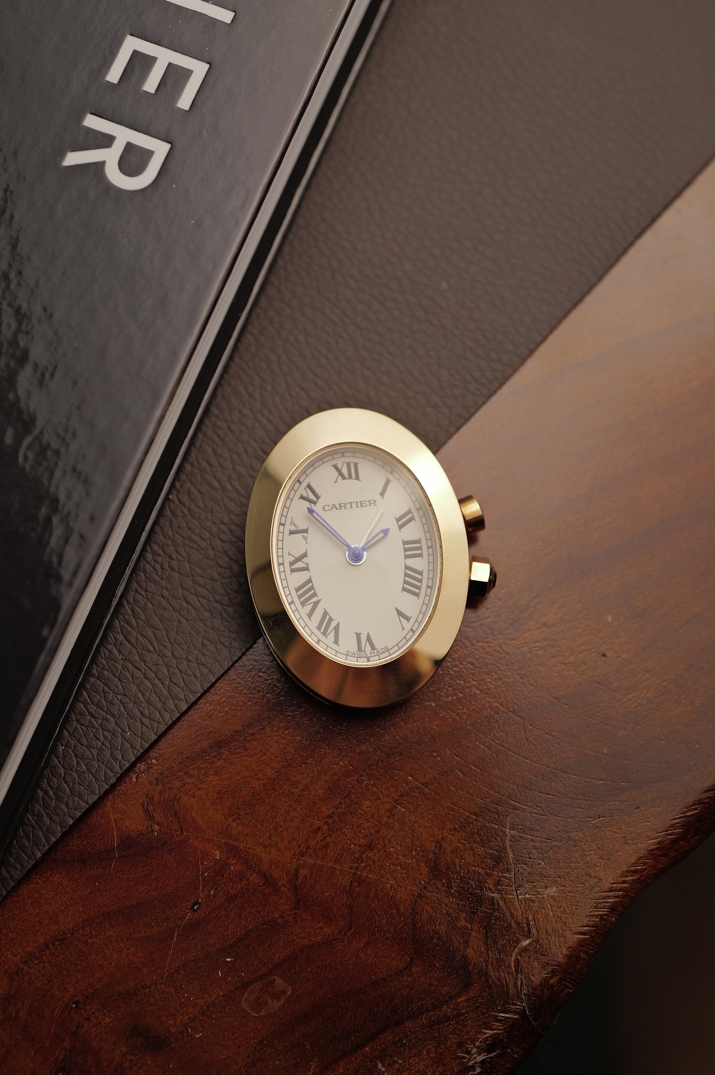 Cartier "Baignoire" Travel Clock with original box