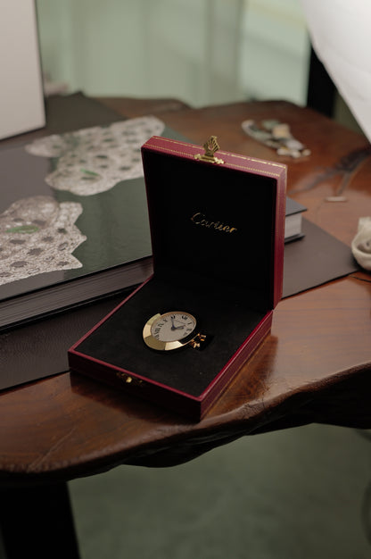 Cartier "Baignoire" Travel Clock with original box