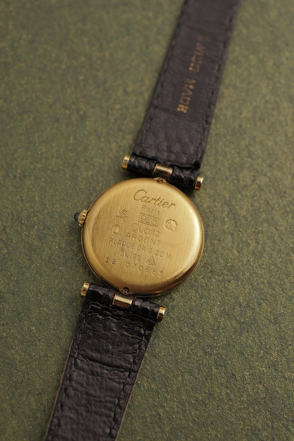 Cartier Vendome "Onyx" Lacquer SM Quartz papers and pouch