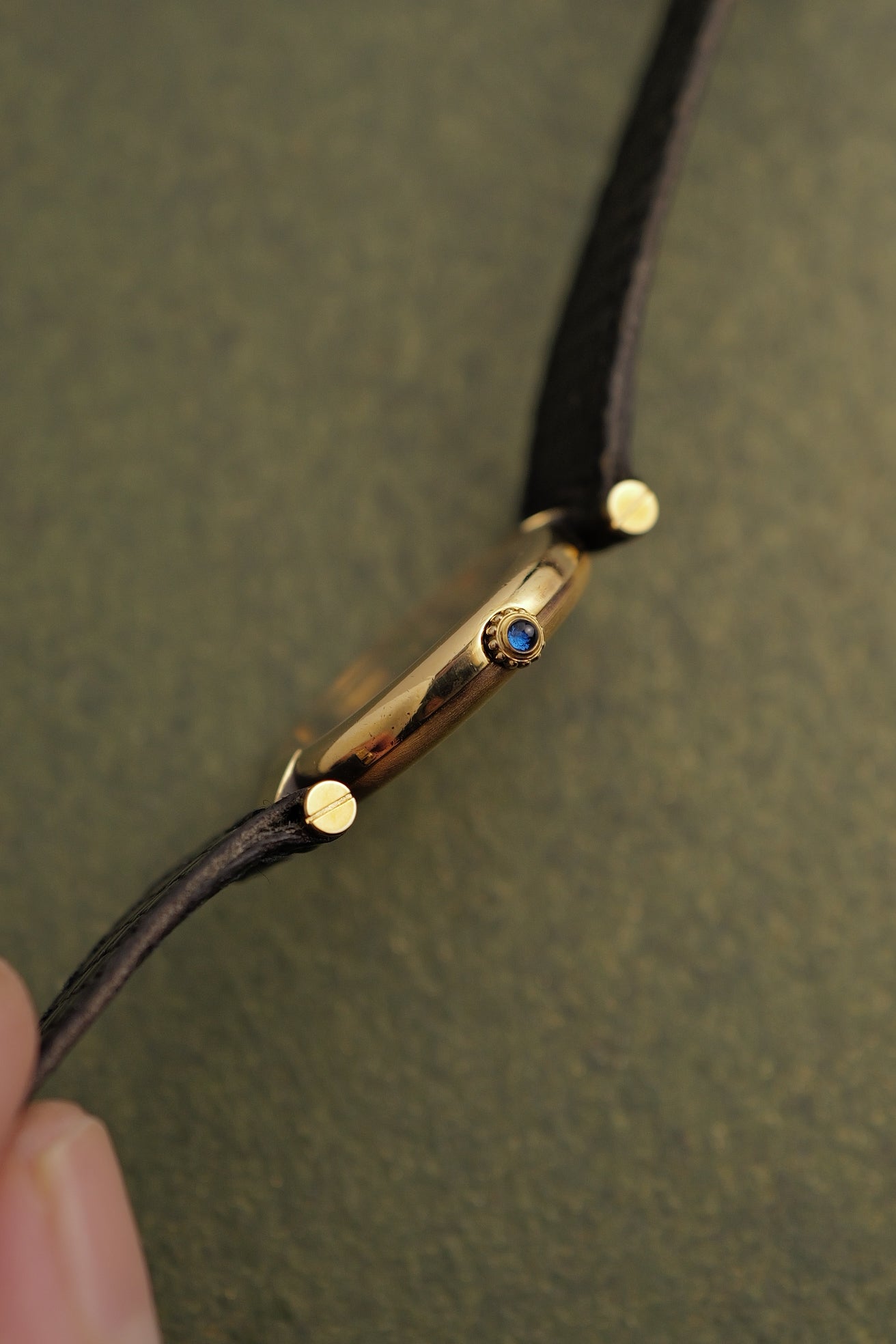 Cartier Vendome "Onyx" Lacquer SM Quartz papers and pouch