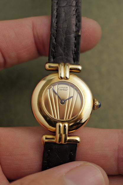 Cartier Colisee " Golden Sunset" Quartz Circa. 1980s with Box