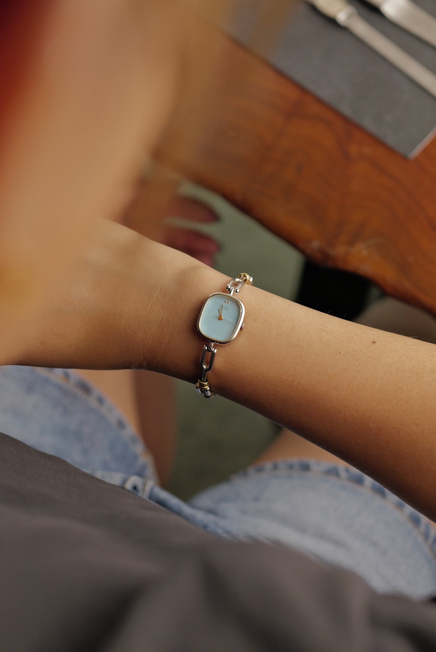 Seiko Quartz "Tiffany" link bracelet circa. 1981