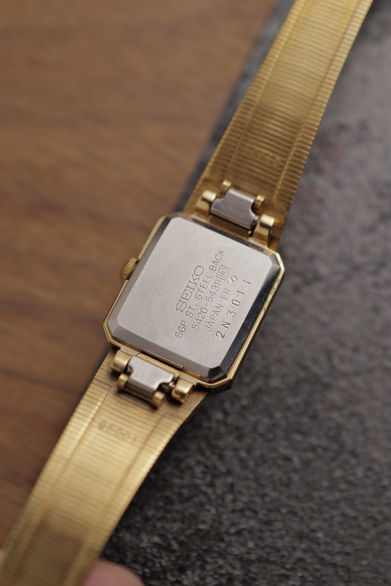 Seiko Quartz "Blue lacquer Frame" Circa. 1992.