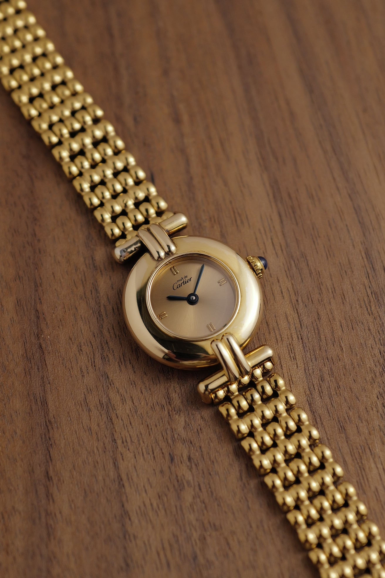 Cartier Colisee " Sunburst " Quartz Circa. 1980s with Box