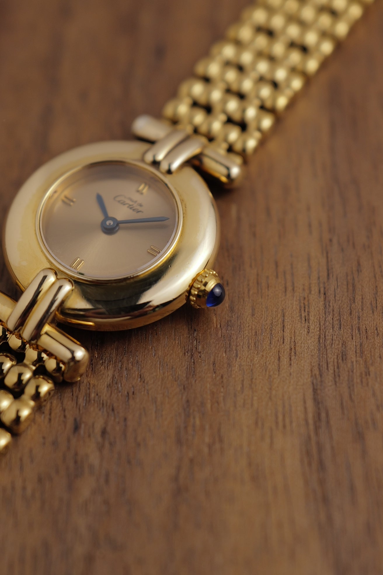 Cartier Colisee " Sunburst " Quartz Circa. 1980s with Box