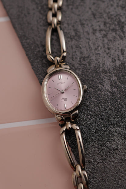 Citizen "Sunburst Pink oval" Circa.1992