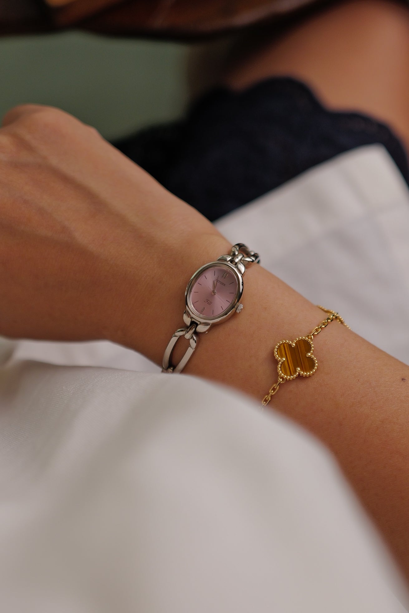 Citizen "Sunburst Pink oval" Circa.1992