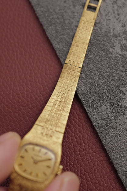 Tissot "Golden Cushion" Textured bracelet Circa. 1970s NOS