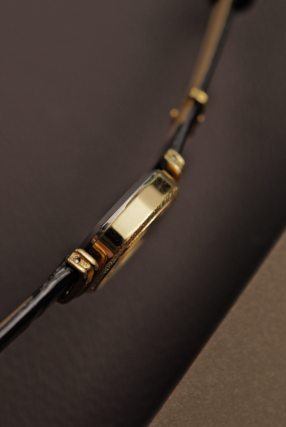 Seiko Quartz "Obsedian Black Art-deco" Circa. 1980