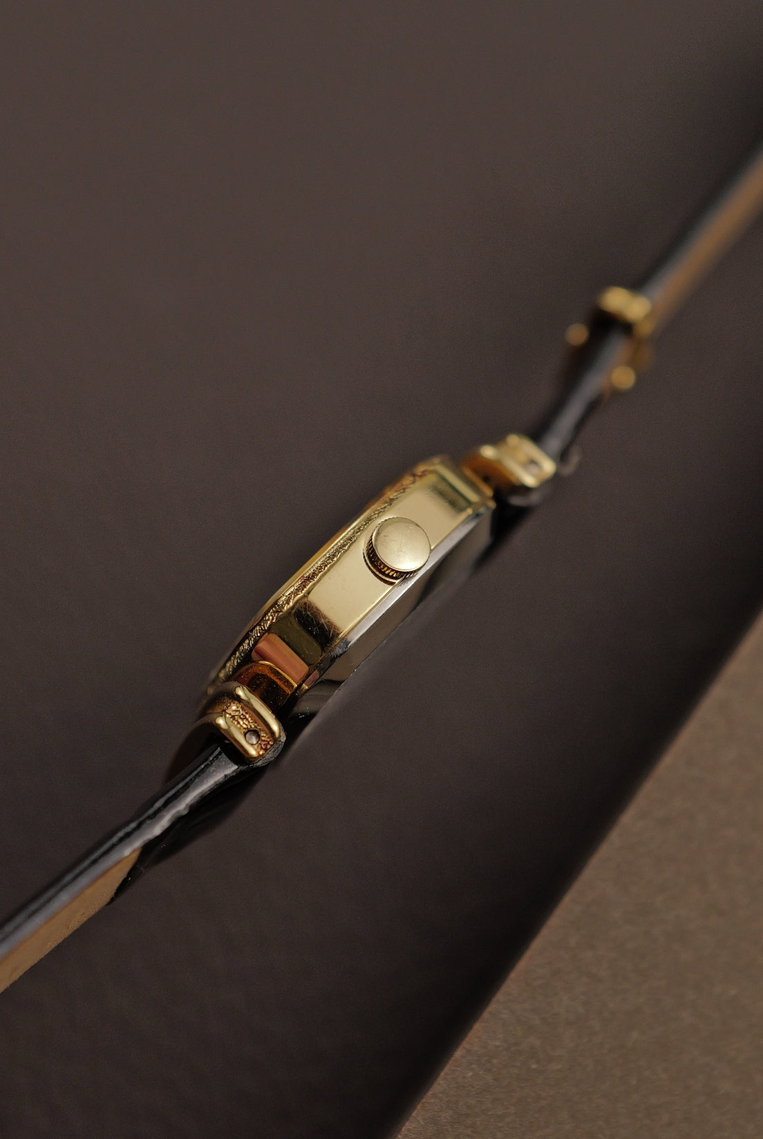 Seiko Quartz "Obsedian Black Art-deco" Circa. 1980