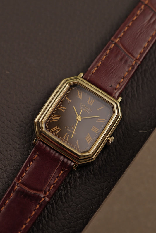 citizen Octa Tank with Step Bezel Circa. 1980