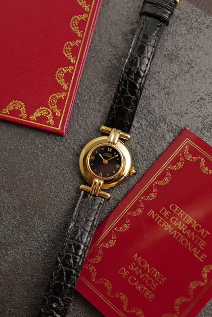 Cartier Colisee " Art-deco Roman" Quartz Circa. 1980s Full set