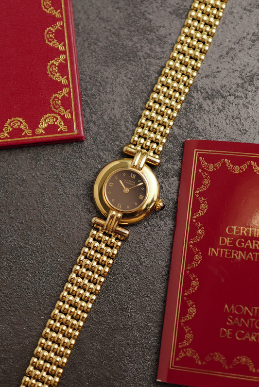 Cartier Colisee " Art-deco Roman" Quartz Circa. 1980s Full set