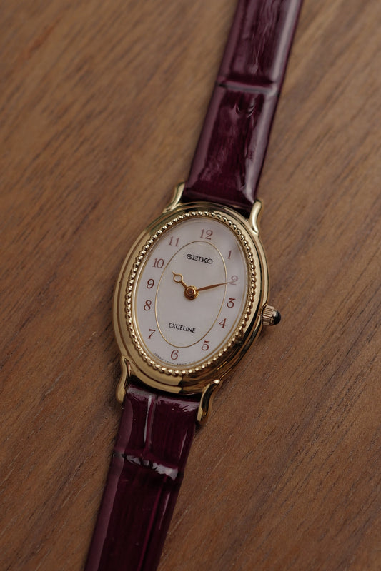 Seiko Exceline Mother of Pearl with beaded bezel Circa. 1992