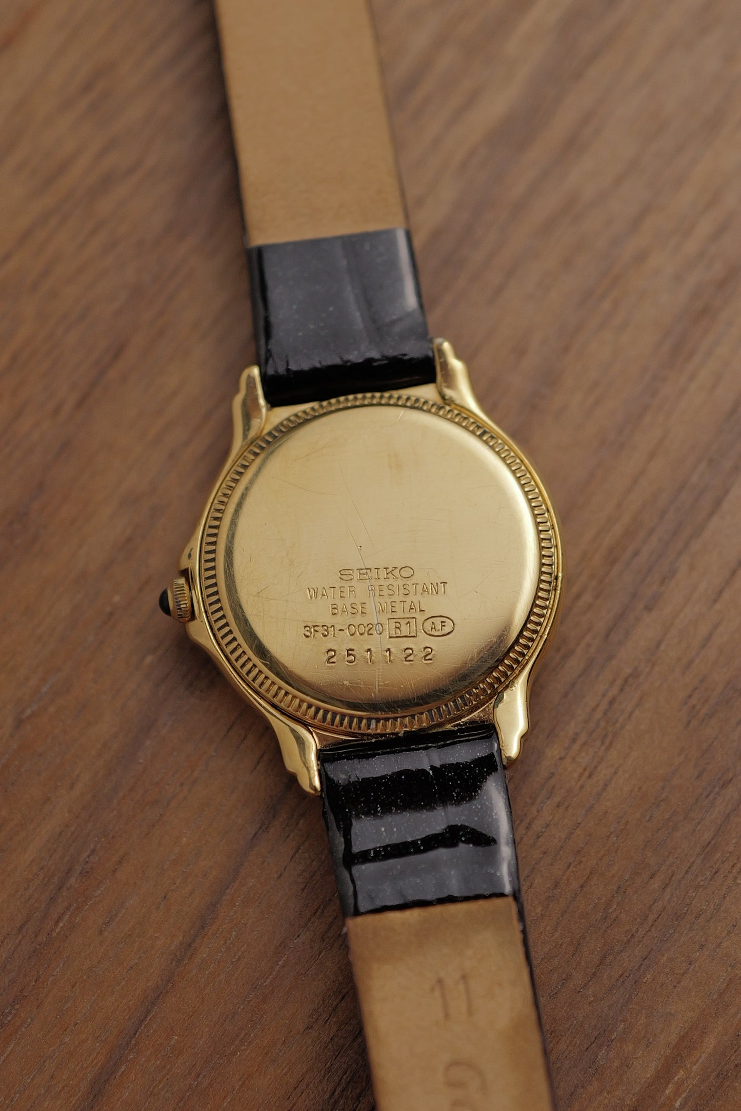 Seiko Exceline Black Turquoise Stone Dial Circa. 1992