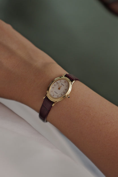 Seiko Exceline Mother of Pearl with beaded bezel Circa. 1992