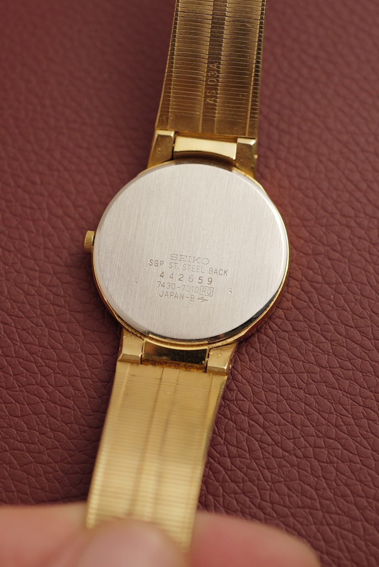 Seiko Quartz "Golden hour" integrated bracelet circa. 1984