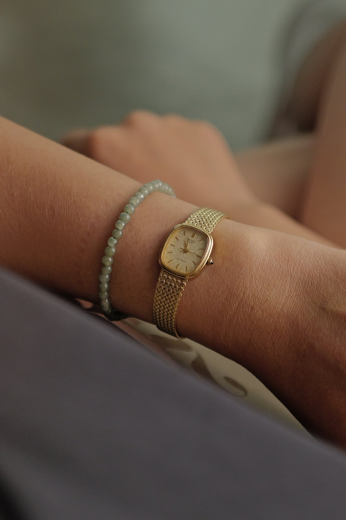 Seiko Exceline "Golden Wisp" Full Bracelet Circa. 1986