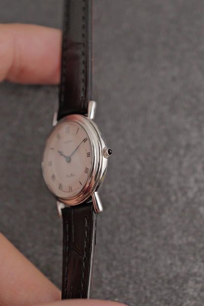 Seiko Exceline Guilloche in steel Circa. 1987